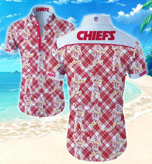 Kansas City Chiefs Hawaiian Shirt Summer Button Up Kansas City Chiefs Hawaiian Shirt Summer Button Up