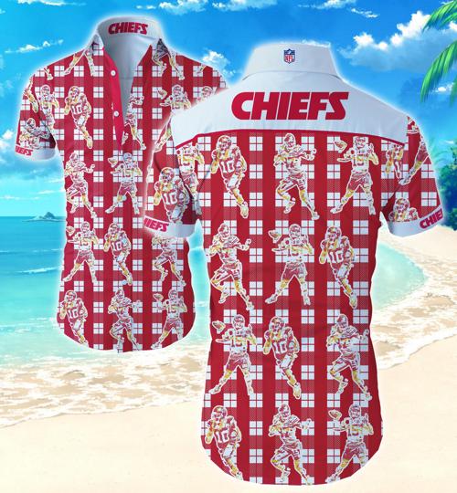 Kansas City Chiefs Hawaiian Shirt Summer Button Up Kansas City Chiefs Hawaiian Shirt Summer Button Up