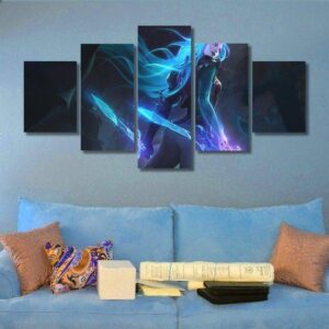 Katarina - Gaming 5 Panel Canvas Art Wall Decor