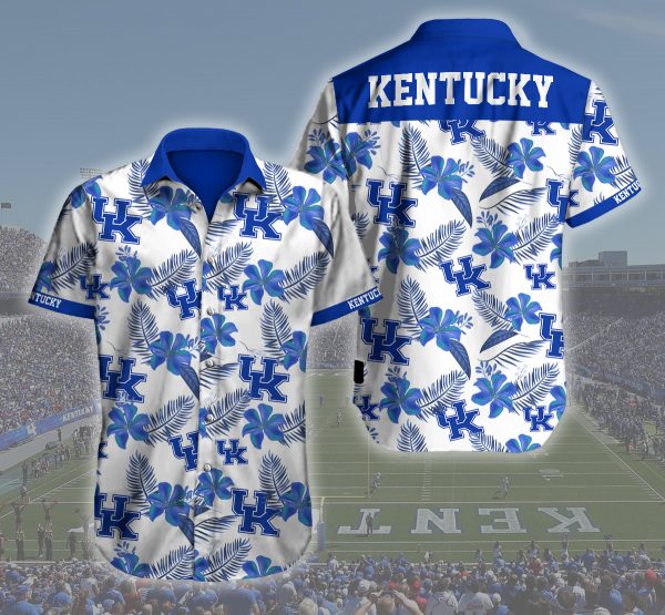 Kentucky Wildcats Basketball Hawaiian Shirt Summer Button Up Kentucky Wildcats Basketball Hawaiian Shirt Summer Button Up