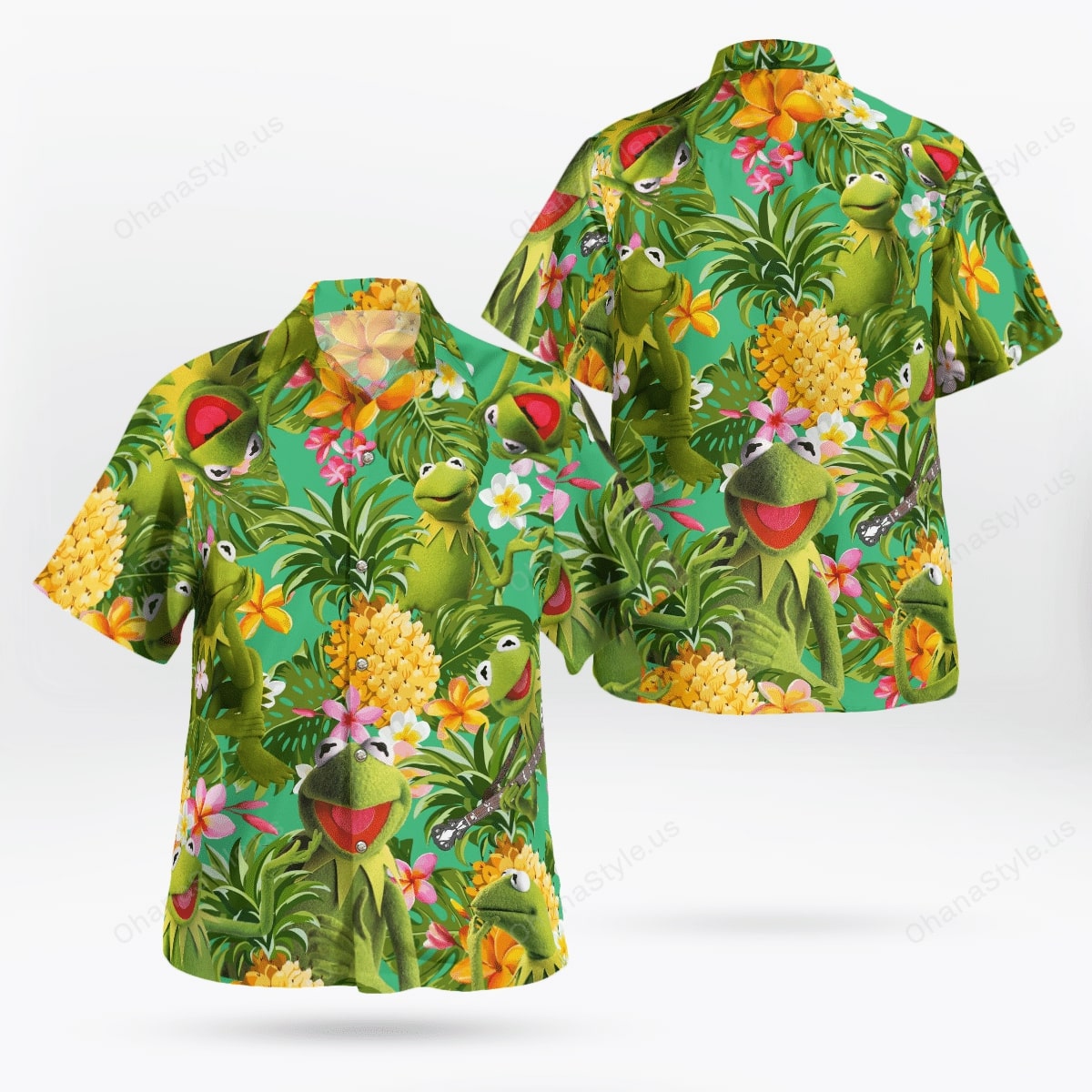 Kermit The Frog Tropical Hawaiian Shirt Kermit The Frog Tropical Hawaiian Shirt