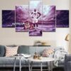 King Lebron James Celebrity - Famous Person 5 Panel Canvas Art Wall Decor