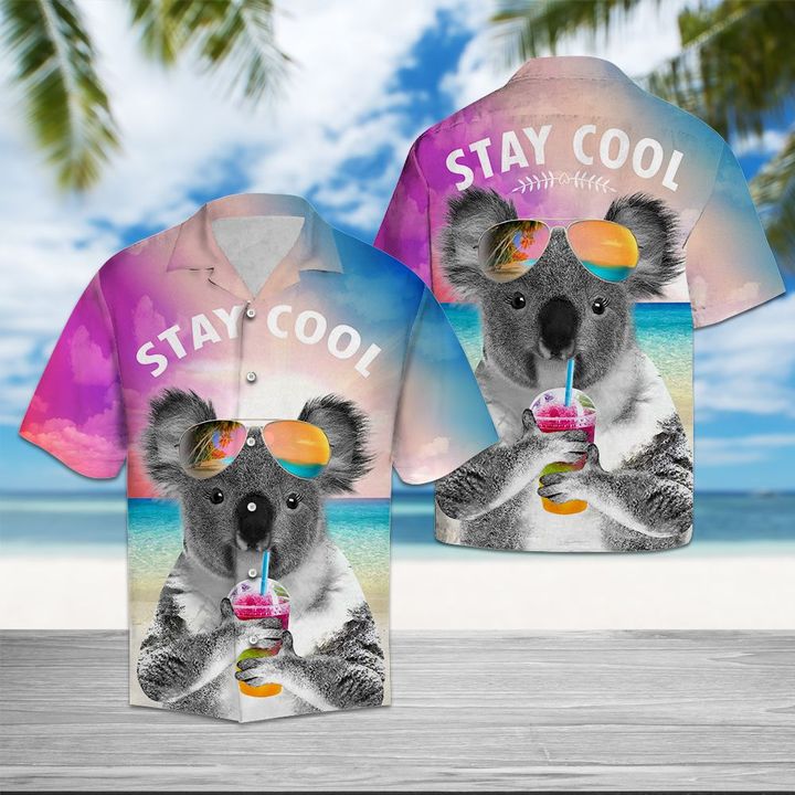 Koala Stay Cool Hawaiian Shirt Summer Button Up Koala Stay Cool Hawaiian Shirt Summer Button Up