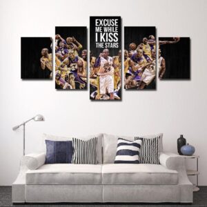 Kobe Bryant Star - Sport 5 Panel Canvas Art Wall Decor