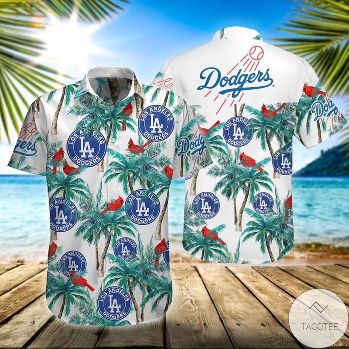 La Dodgers Tropical Hawaiian Shirt La Dodgers Tropical Hawaiian Shirt