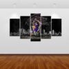 La Laker 24 Kobe Bryant Basketball Player - Sport 5 Panel Canvas Art Wall Decor