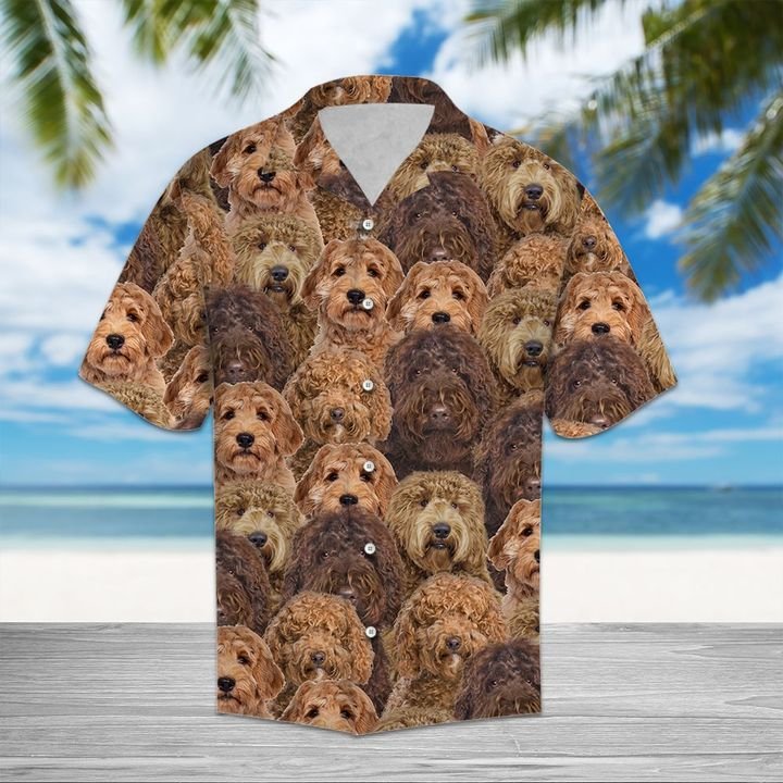 Labradoodle Hawaiian Shirt Summer Button Up Labradoodle Hawaiian Shirt Summer Button Up