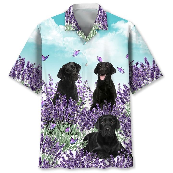 Labrador Lavender Hawaii Shirt Labrador Lavender Hawaii Shirt