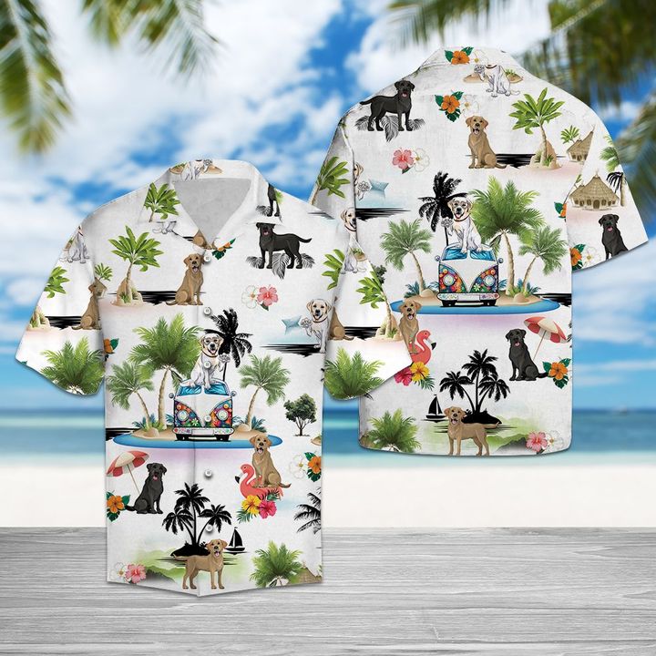 Labrador Retriever Vacation Hawaiian Shirt Summer Button Up Labrador Retriever Vacation Hawaiian Shirt Summer Button Up