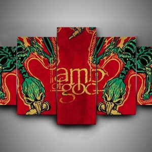 Lamb Of God - Music 5 Panel Canvas Art Wall Decor