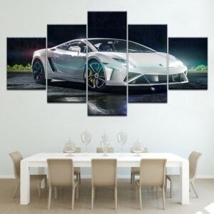 Lamborghini 2 - Automative 5 Panel Canvas Art Wall Decor