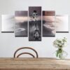 Large Animal Small Dog Wants To Grow - Animal 5 Panel Canvas Art Wall Decor
