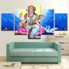 Large Shiva 4 - Religion 5 Panel Canvas Art Wall Decor