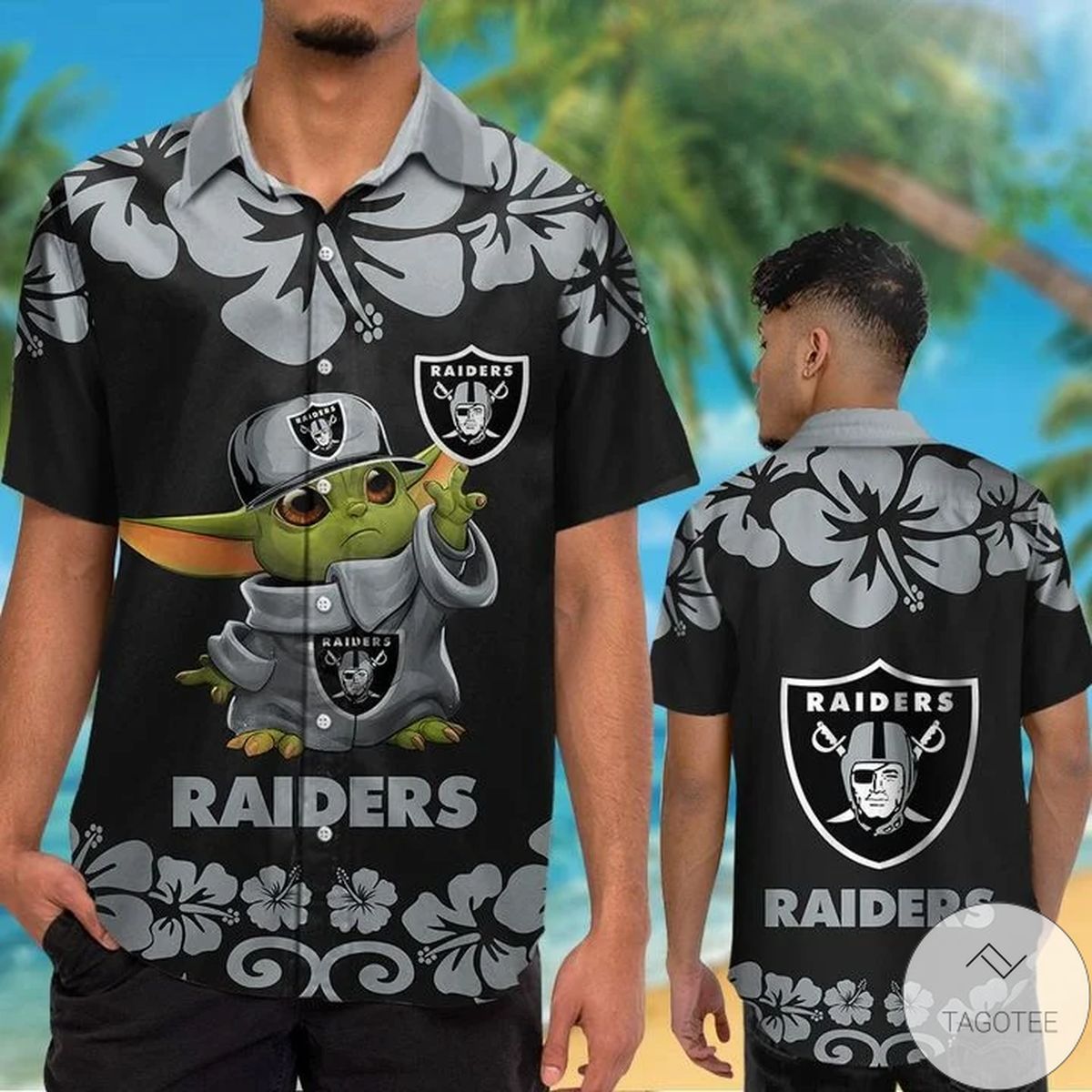 Las Vegas Raiders Baby Yoda Hawaiian Shirt Las Vegas Raiders Baby Yoda Hawaiian Shirt