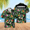 Las Vegas Raiders Football Team Summer Vacation Hawaiian Shirt