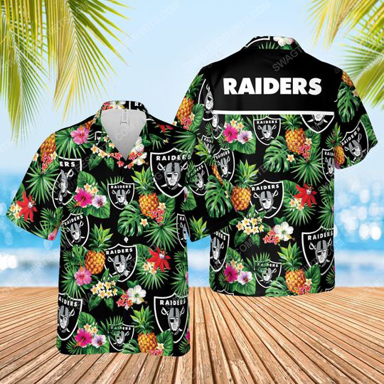 Las Vegas Raiders Football Team Summer Vacation Hawaiian Shirt Las Vegas Raiders Football Team Summer Vacation Hawaiian Shirt