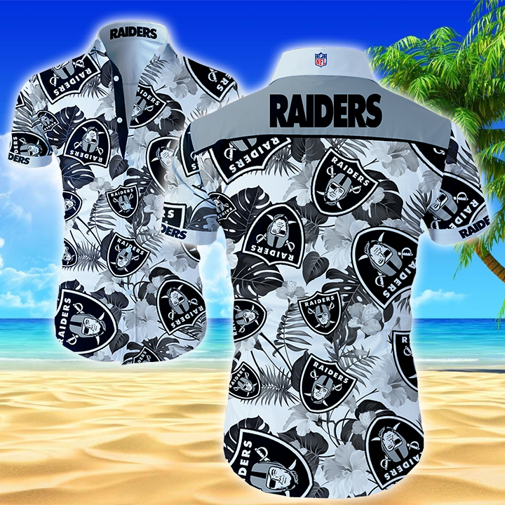 Las Vegas Raiders Hawaiian Shirt Summer Button Up Las Vegas Raiders Hawaiian Shirt Summer Button Up