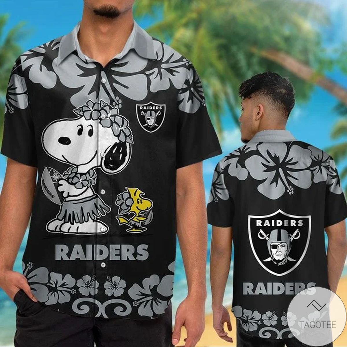 Las Vegas Raiders & Snoopy Hawaiian Shirt Las Vegas Raiders & Snoopy Hawaiian Shirt