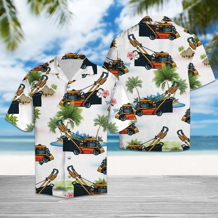 Lawn Mower Lover Hawaiian Shirt Summer Button Up Lawn Mower Lover Hawaiian Shirt Summer Button Up