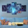 League Of Legends 02 - Gaming 5 Panel Canvas Art Wall Decor