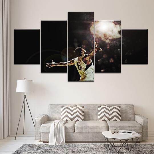 Lebron James 1 - Sport 5 Panel Canvas Art Wall Decor Lebron James 1 - Sport 5 Panel Canvas Art Wall Decor