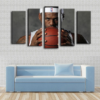 Lebron James “King Of The Court” - Sport 5 Panel Canvas Art Wall Decor