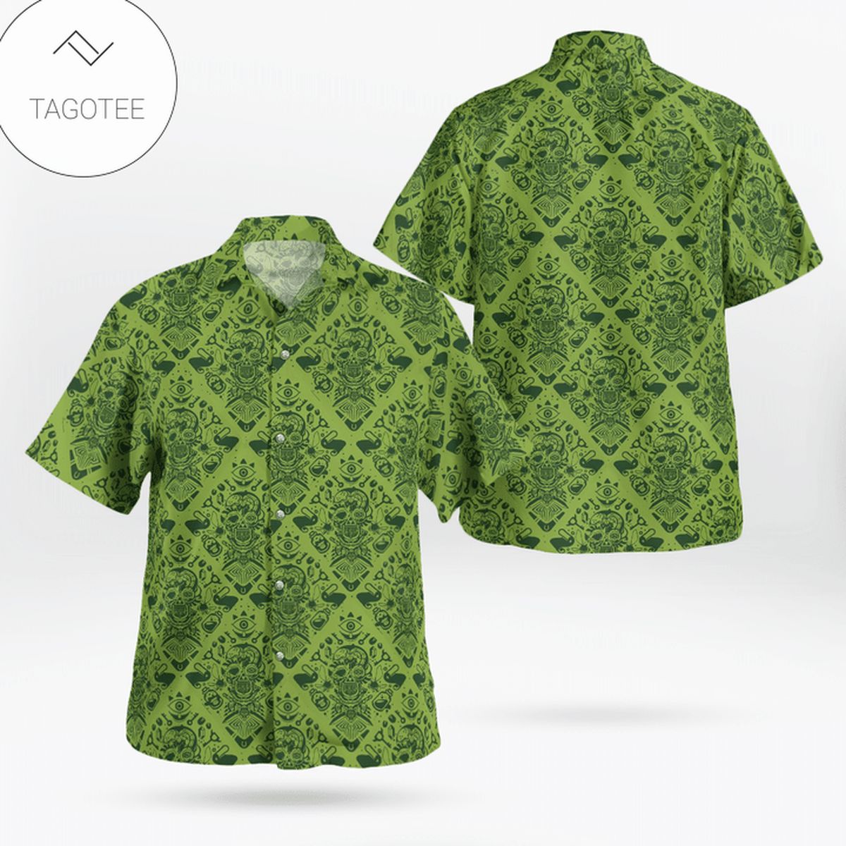Legend Of Zelda Skull Hawaiian Shirt- Tagotee Legend Of Zelda Skull Hawaiian Shirt- Tagotee