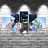 Lego Batman - Cartoon 5 Panel Canvas Art Wall Decor