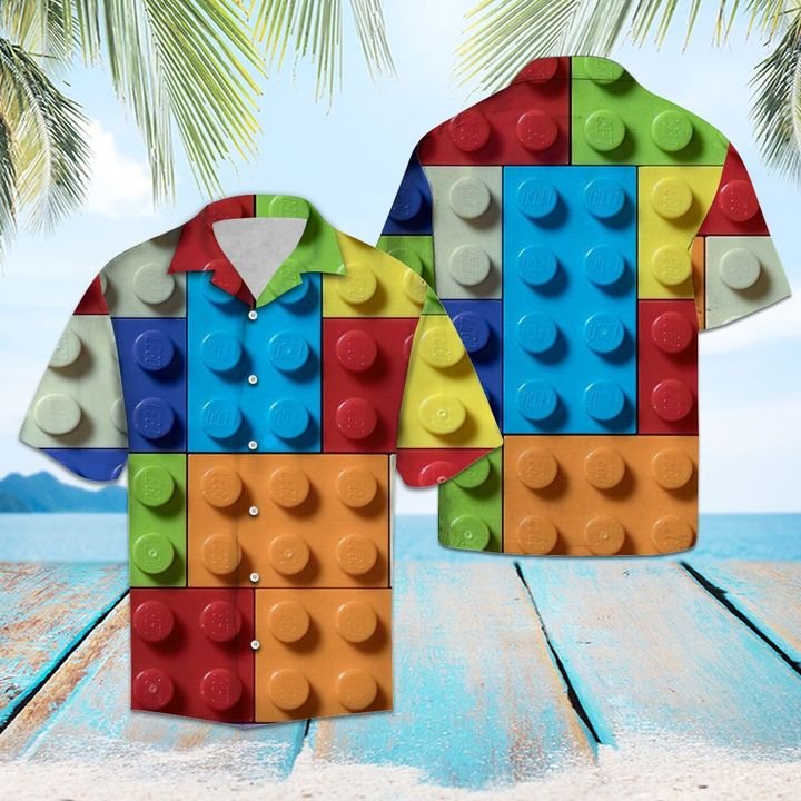 Lego Life Hawaiian Shirt Summer Button Up Lego Life Hawaiian Shirt Summer Button Up