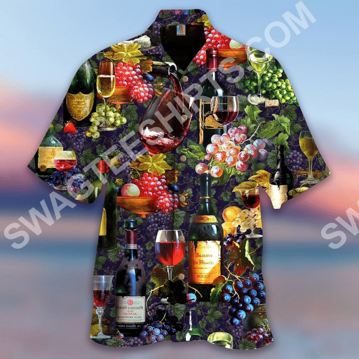 Life Is Better With A Glass Of Wine All Over Printed Hawaiian Shirt Life Is Better With A Glass Of Wine All Over Printed Hawaiian Shirt
