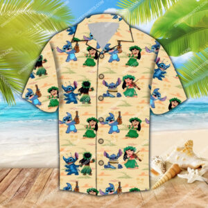 Lilo And Stitch Aloha All Over Print Hawaiian Shirt