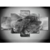 Lion And Lioness 3 - Animal 5 Panel Canvas Art Wall Decor