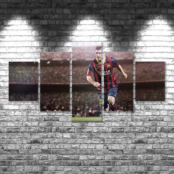 Lionel Messi 05 - Fomous Person 5 Panel Canvas Art Wall Decor Lionel Messi 05 - Fomous Person 5 Panel Canvas Art Wall Decor