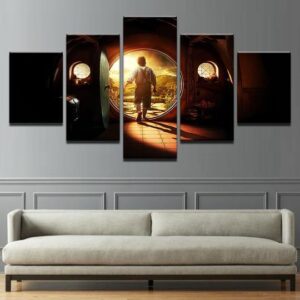 Lord Of The Rings Frodo Baggins - Movie 5 Panel Canvas Art Wall Decor