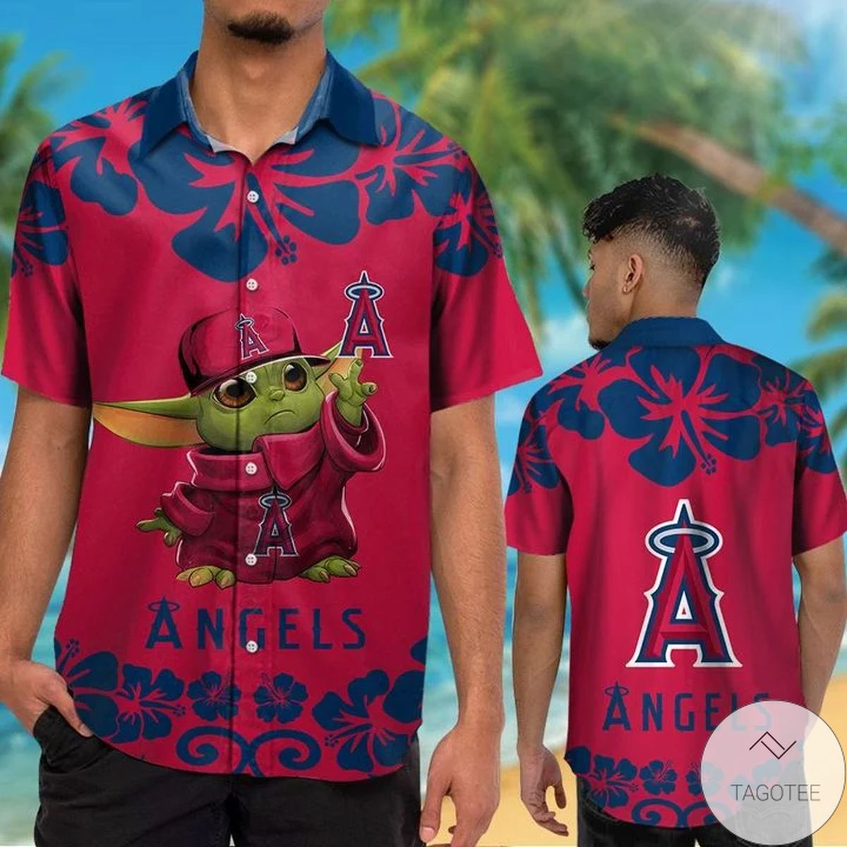 Los Angeles Angels Baby Yoda Hawaiian Shirt Los Angeles Angels Baby Yoda Hawaiian Shirt