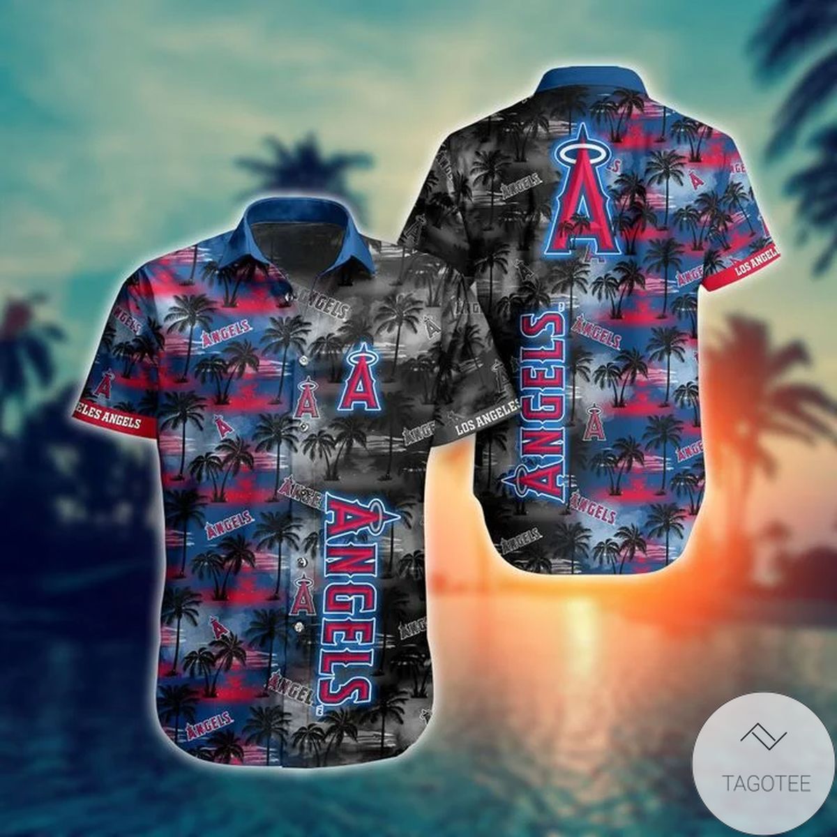 Los Angeles Angels Mlb Hawaiian Shirt Los Angeles Angels Mlb Hawaiian Shirt