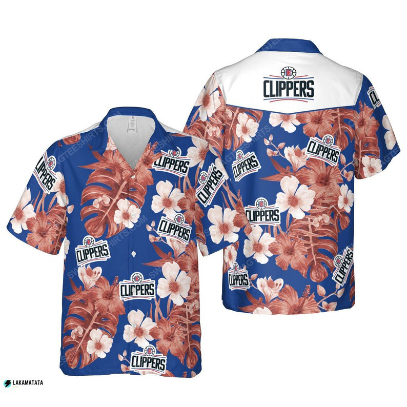 Los Angeles Clippers Nba Basketball Sports Summer Vacation Hawaiian Shirt Los Angeles Clippers Nba Basketball Sports Summer Vacation Hawaiian Shirt