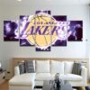 Los Angeles Lakers 2 - Sport 5 Panel Canvas Art Wall Decor