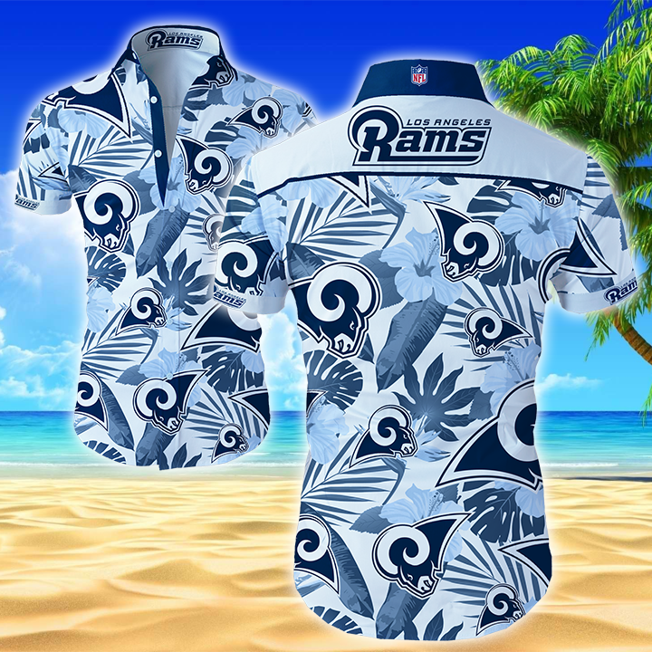 Los Angeles Rams Hawaiian Shirt Summer Button Up Los Angeles Rams Hawaiian Shirt Summer Button Up