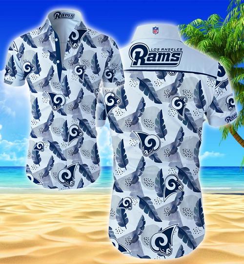 Los Angeles Rams Hawaiian Shirt Summer Button Up Los Angeles Rams Hawaiian Shirt Summer Button Up