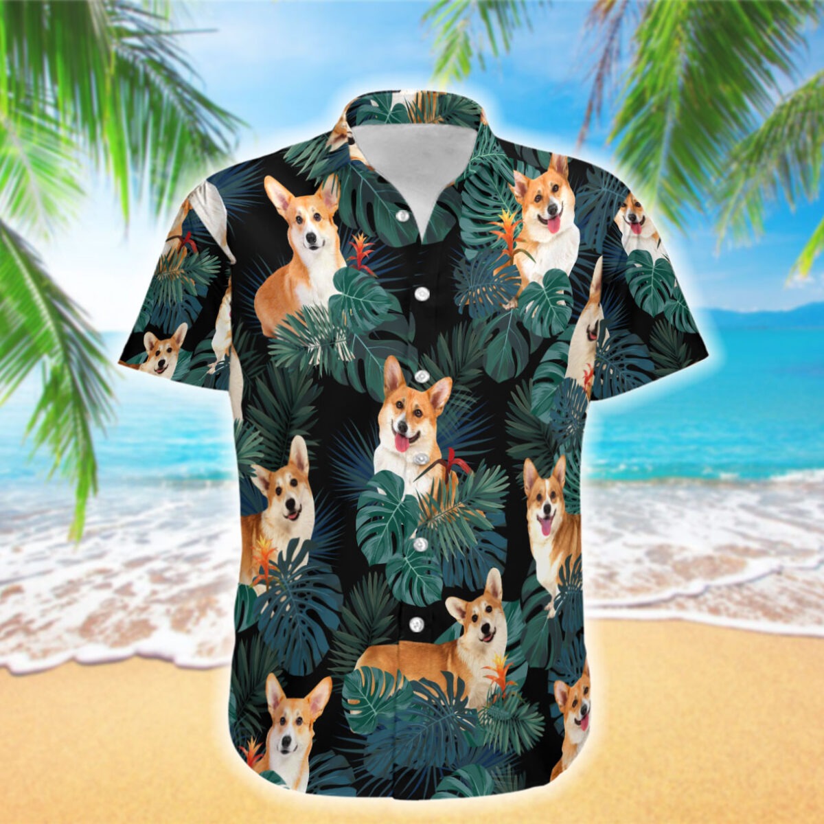 Love Corgi Hawaiian Shirt Love Corgi Hawaiian Shirt