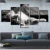 Lovely Cat 01 - Animal 5 Panel Canvas Art Wall Decor