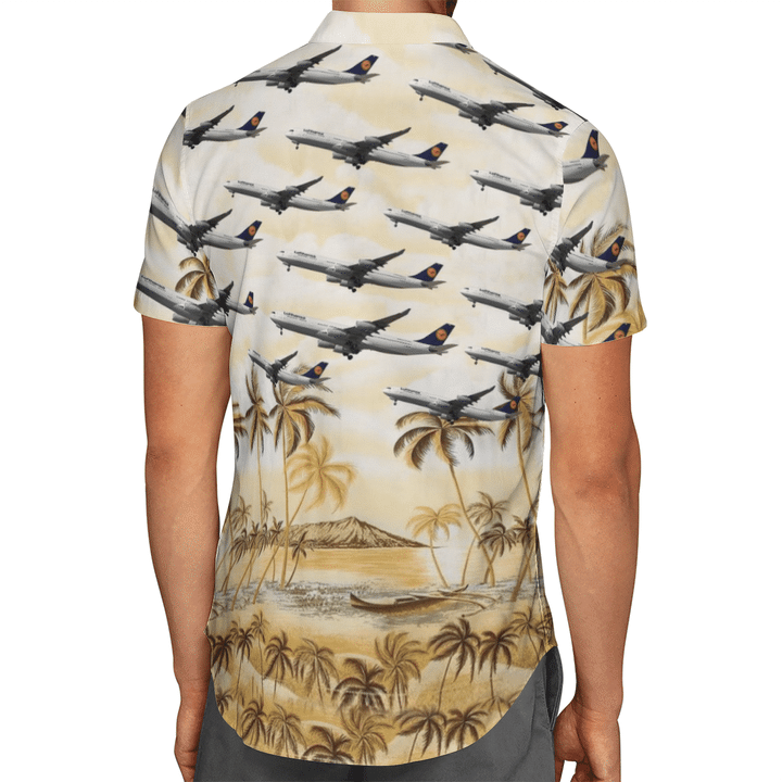 Lufthansa Airbus A340-300 Hawaiian Shirt Lufthansa Airbus A340-300 Hawaiian Shirt