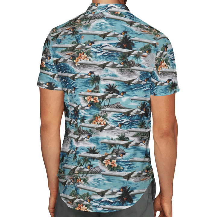 Lufthansa Bombardier Crj900 Hawaiian Shirt Lufthansa Bombardier Crj900 Hawaiian Shirt