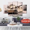 M1 Abrams - Army 5 Panel Canvas Art Wall Decor