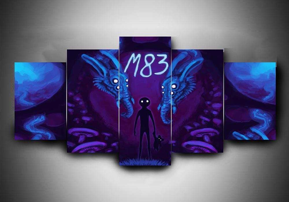 M83 - Music 5 Panel Canvas Art Wall Decor M83 - Music 5 Panel Canvas Art Wall Decor