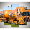 Mack Truck - Automative 5 Panel Canvas Art Wall Decor