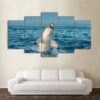 Marine shark prey - Animal 5 Panel Canvas Art Wall Decor