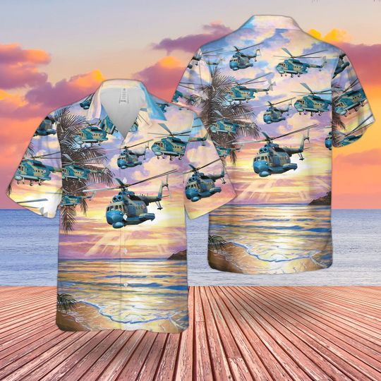 Marynarka Wojenna Mi-14P Hawaiian Shirt Marynarka Wojenna Mi-14P Hawaiian Shirt