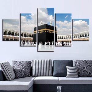 Masjid Al-Haram - Nature 5 Panel Canvas Art Wall Decor